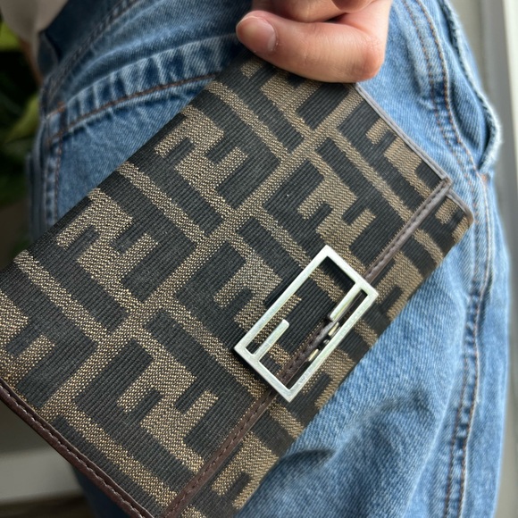 FENDI Vintage 90s Zucca Print Fendi Wallet - Picture 15 of 15